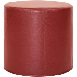 No Tip 17 Inch Avanti Apple Cylinder Ottoman With Cover
