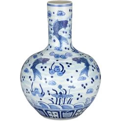 South Sea 15 Inch Long Neck Vase