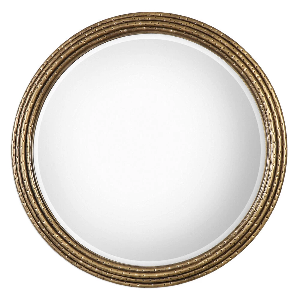 Spera 42 X 42 Inch Gold Wall Mirror, Round, Jim Parsons