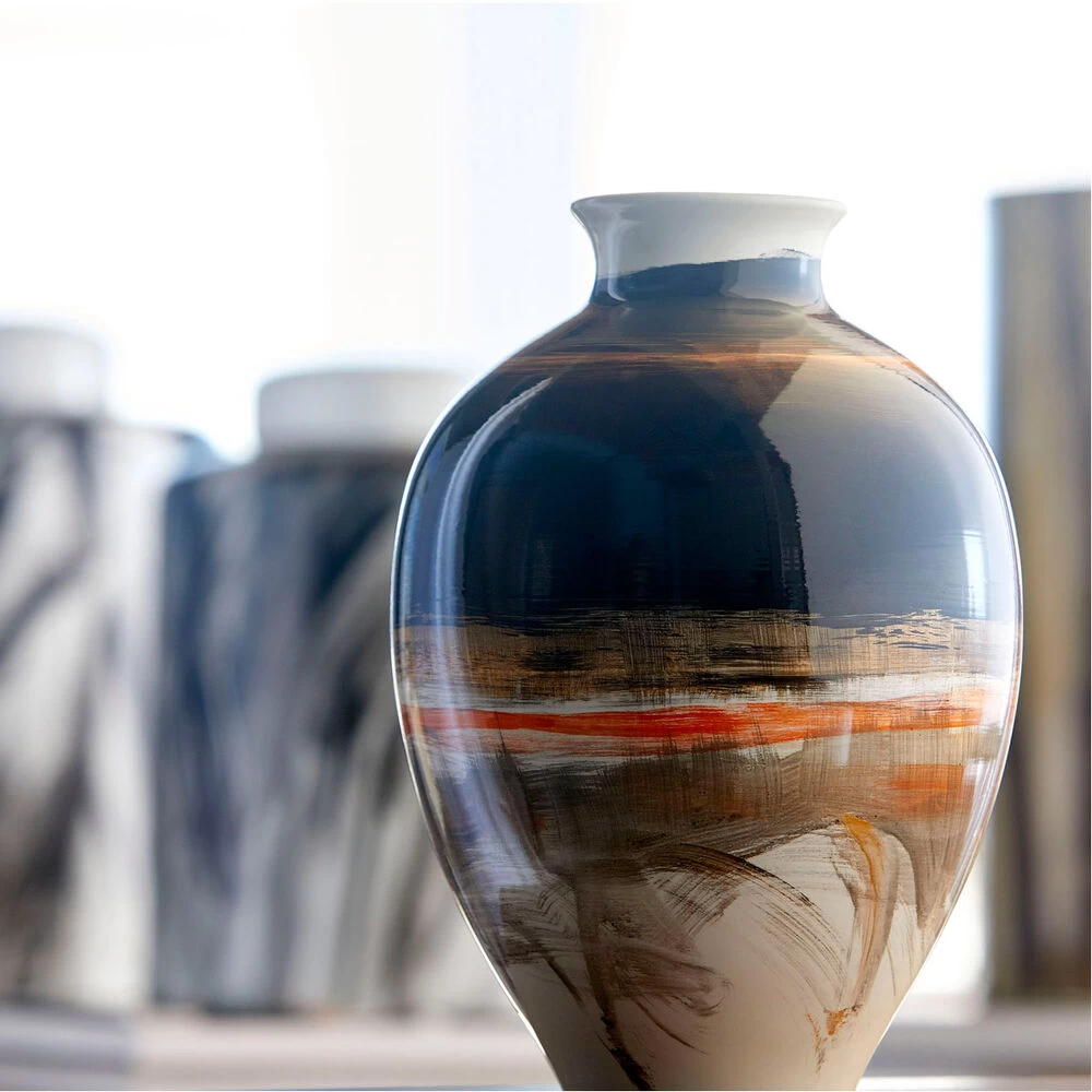 Indian Paint Brush 9 X 7 Inch Vase, Number 1 - Image 2