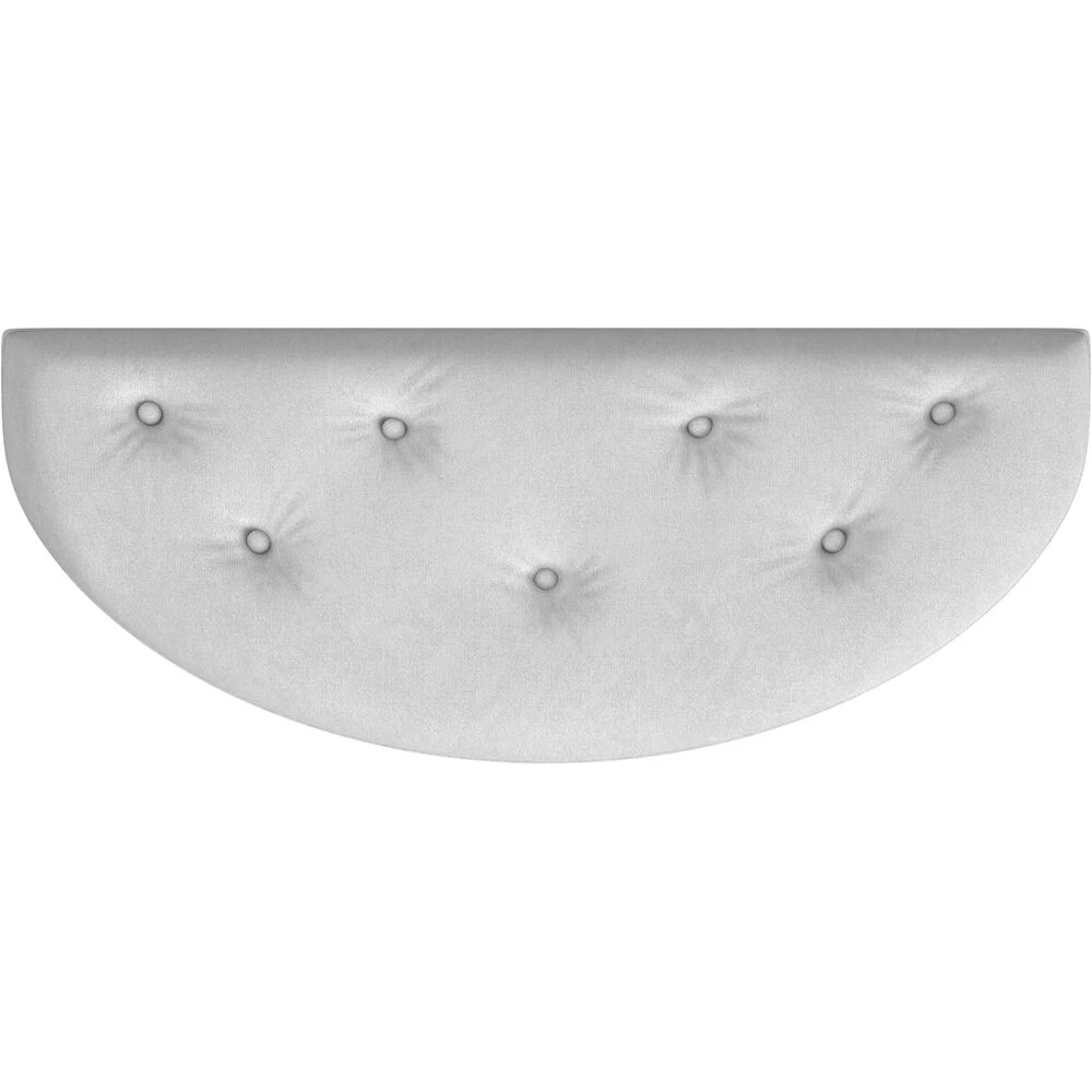 Tamara Upholstered Demilune 45"W Bench In Gray - Image 8