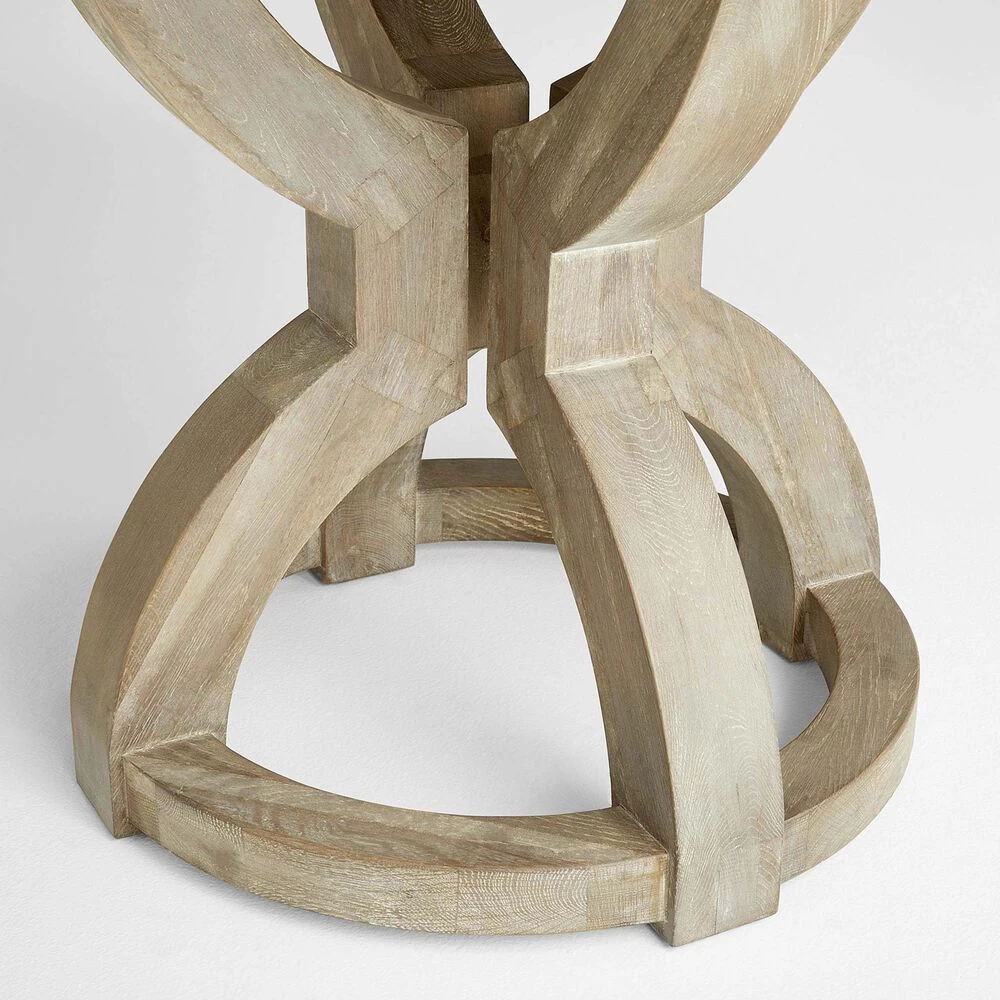 Zeno 52 X 52 Inch Washed Oak Dining Table - Image 3