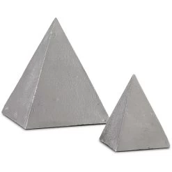 Mandir 8 X 7 Inch Pyramid Sculptures, Set Of 2