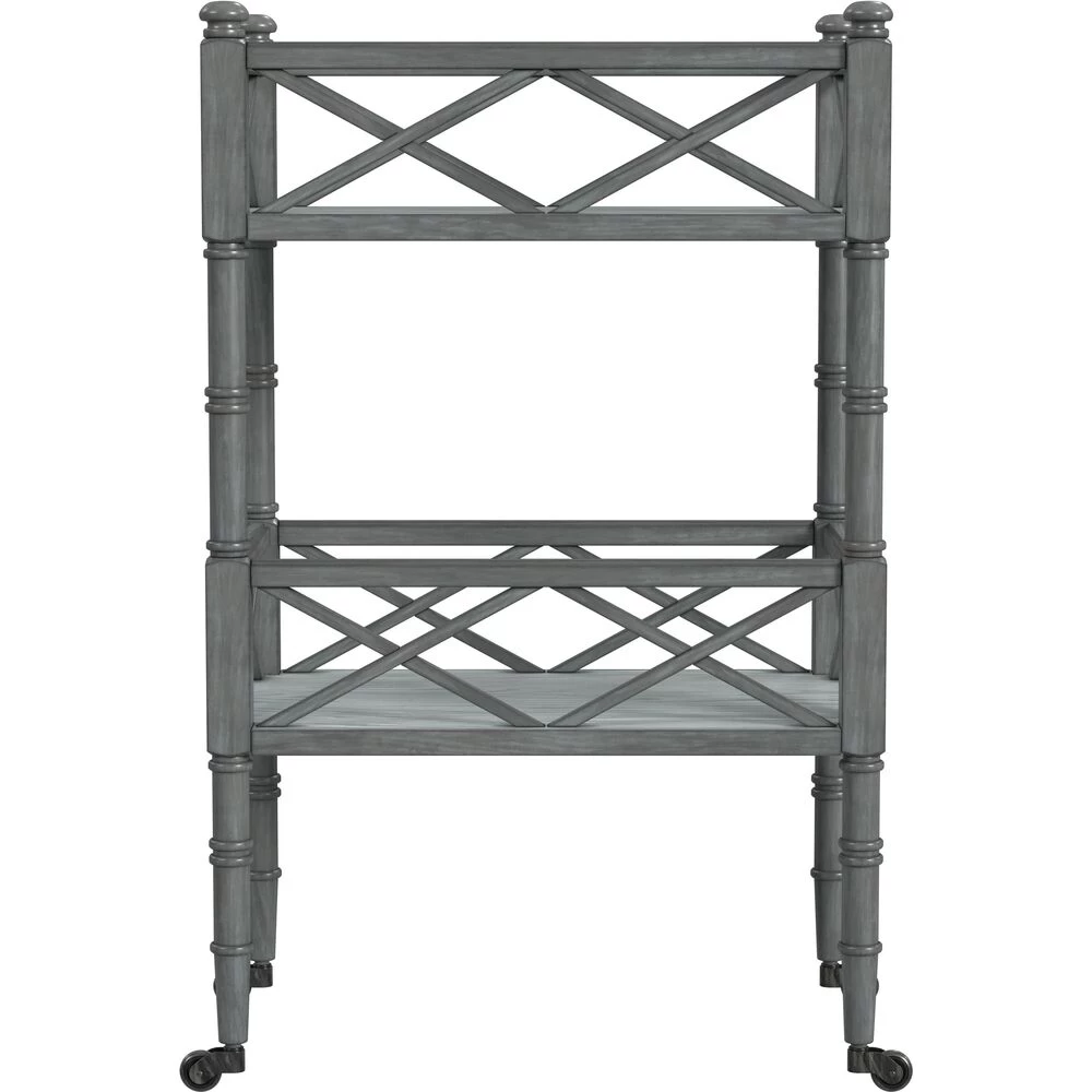 Foster 2 Tier Bar Cart In Gray - Image 4