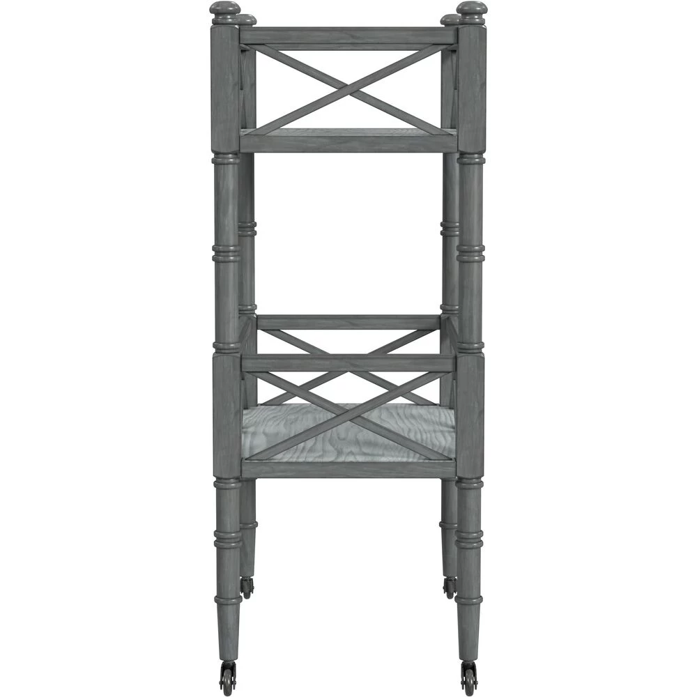 Foster 2 Tier Bar Cart In Gray - Image 5