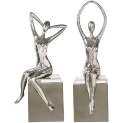 Jaylene 18 X 7 Inch Sculptures, Set Of 2
