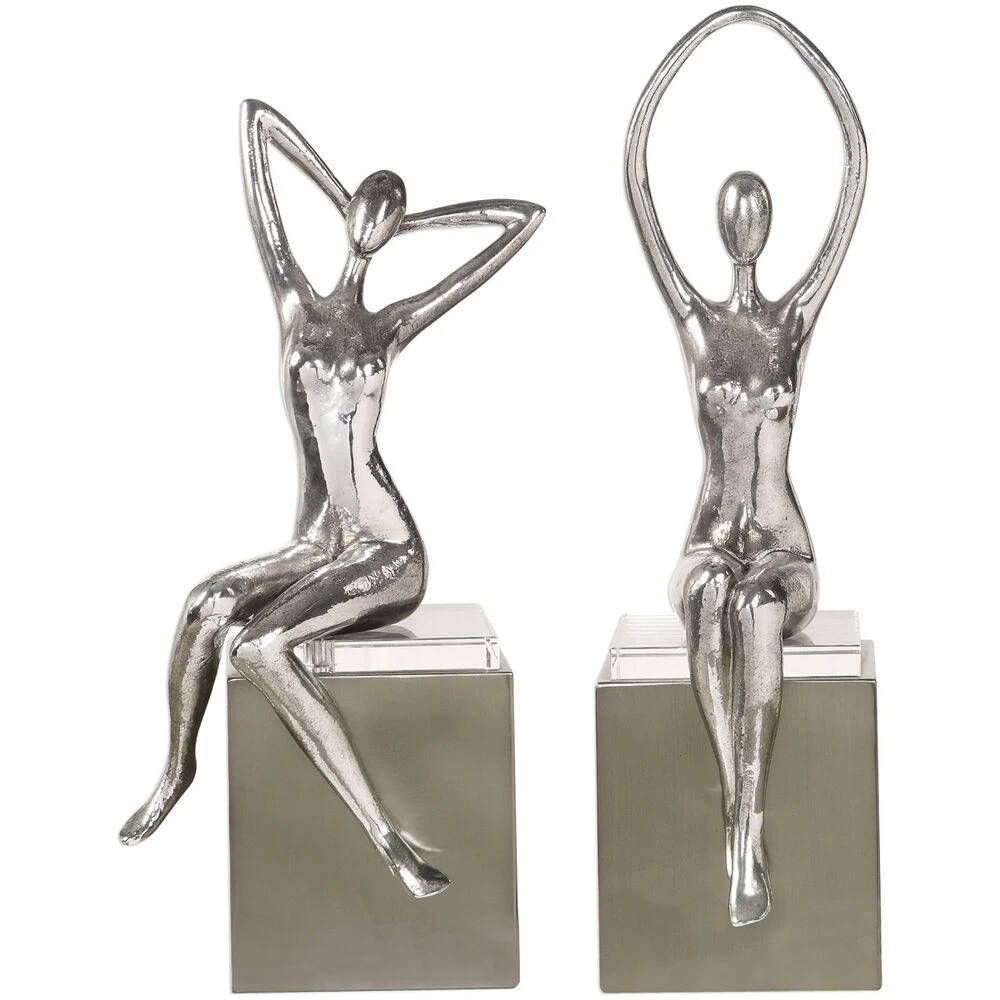 Jaylene 18 X 7 Inch Sculptures, Set Of 2