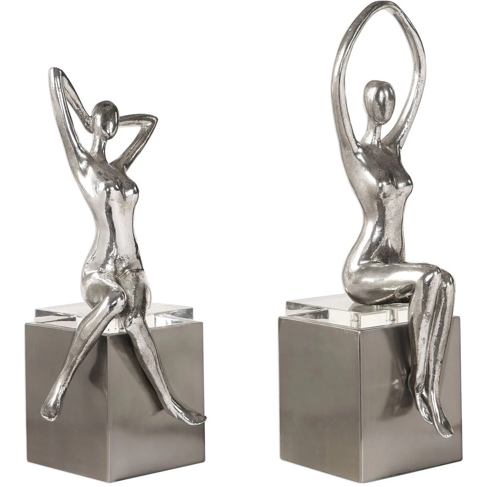 Jaylene 18 X 7 Inch Sculptures, Set Of 2 - Image 2