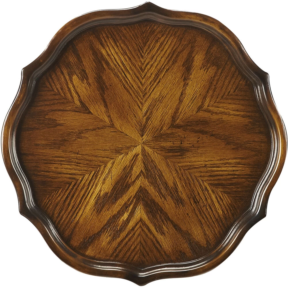 Masterpiece Chatsworth Vintage Oak Pedestal & Planter, Pedestal - Image 2