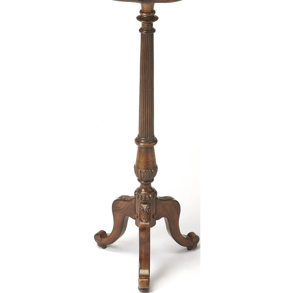 Masterpiece Chatsworth Vintage Oak Pedestal & Planter, Pedestal - Image 3