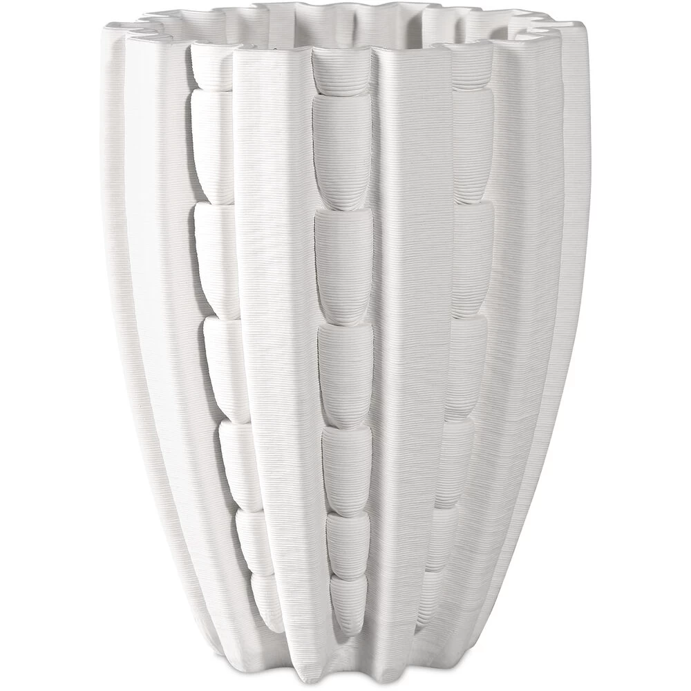 Fluted 10.5 Inch Vase, Medium