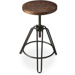 Industrial Chic Trenton Metal & Wood 30 Inch Metalworks Barstool