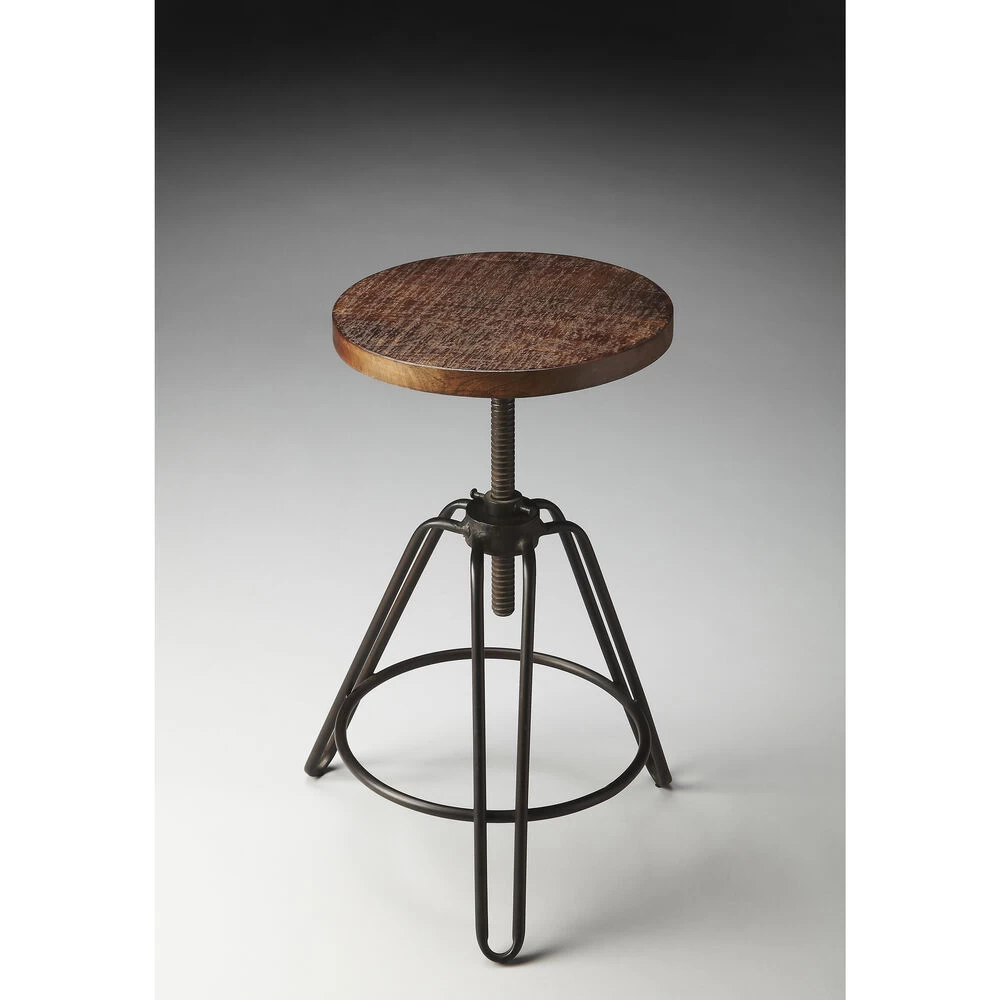 Industrial Chic Trenton Metal & Wood 30 Inch Metalworks Barstool - Image 2