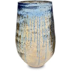 Capaci Greenish White/Blue Drip Planter