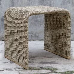 Calabria 24 X 24 Inch Woven Seagrass End Table
