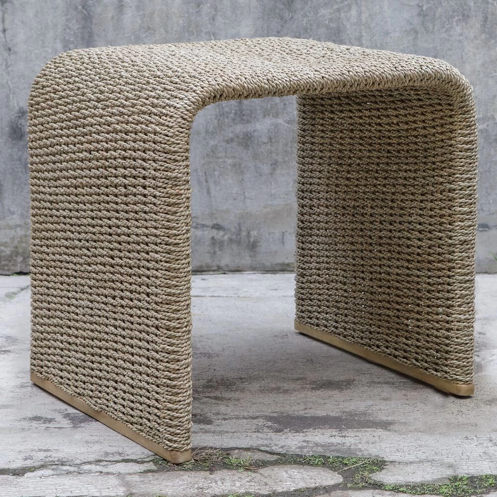 Calabria 24 X 24 Inch Woven Seagrass End Table - Image 2