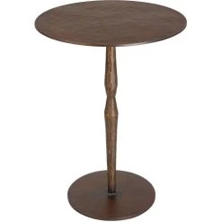 Industria 21.7 X 15.7 Inch Rustic Copper Bronze Accent Table