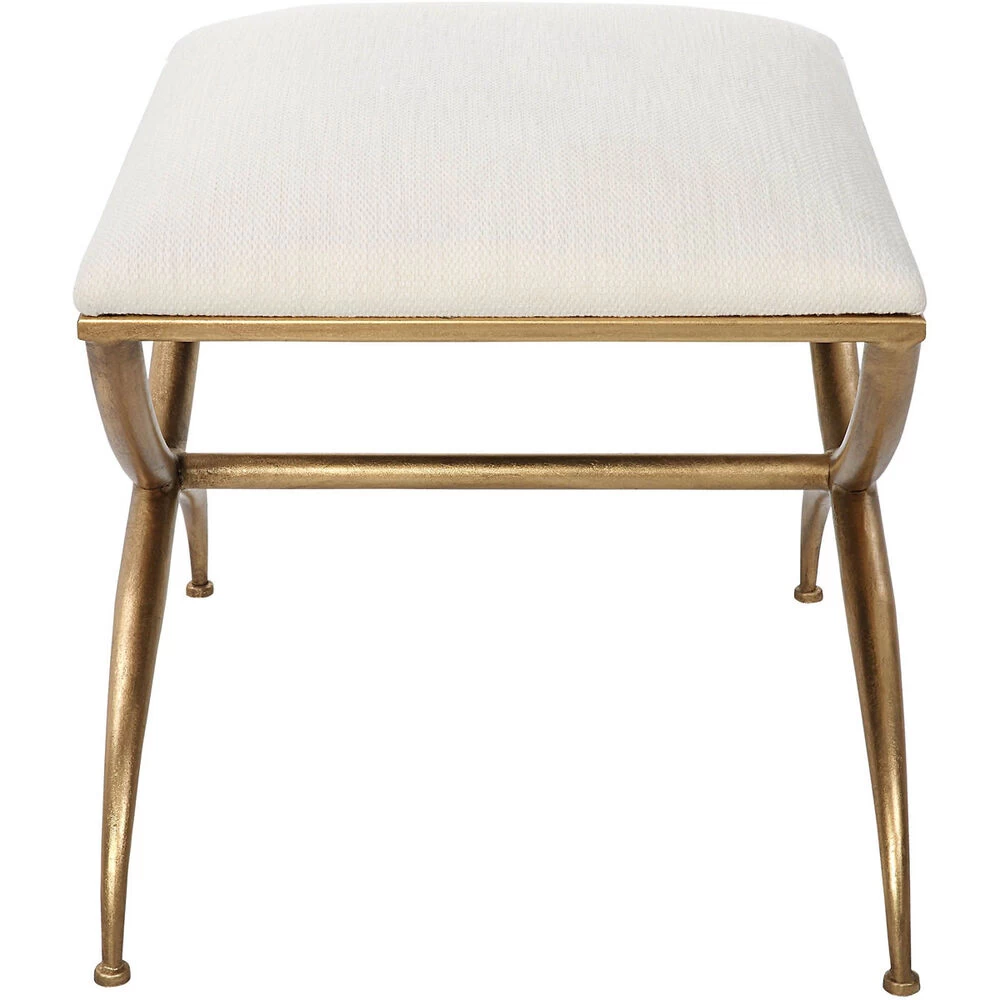 Crossing Gold Leaf And White Bench, Small - Image 3