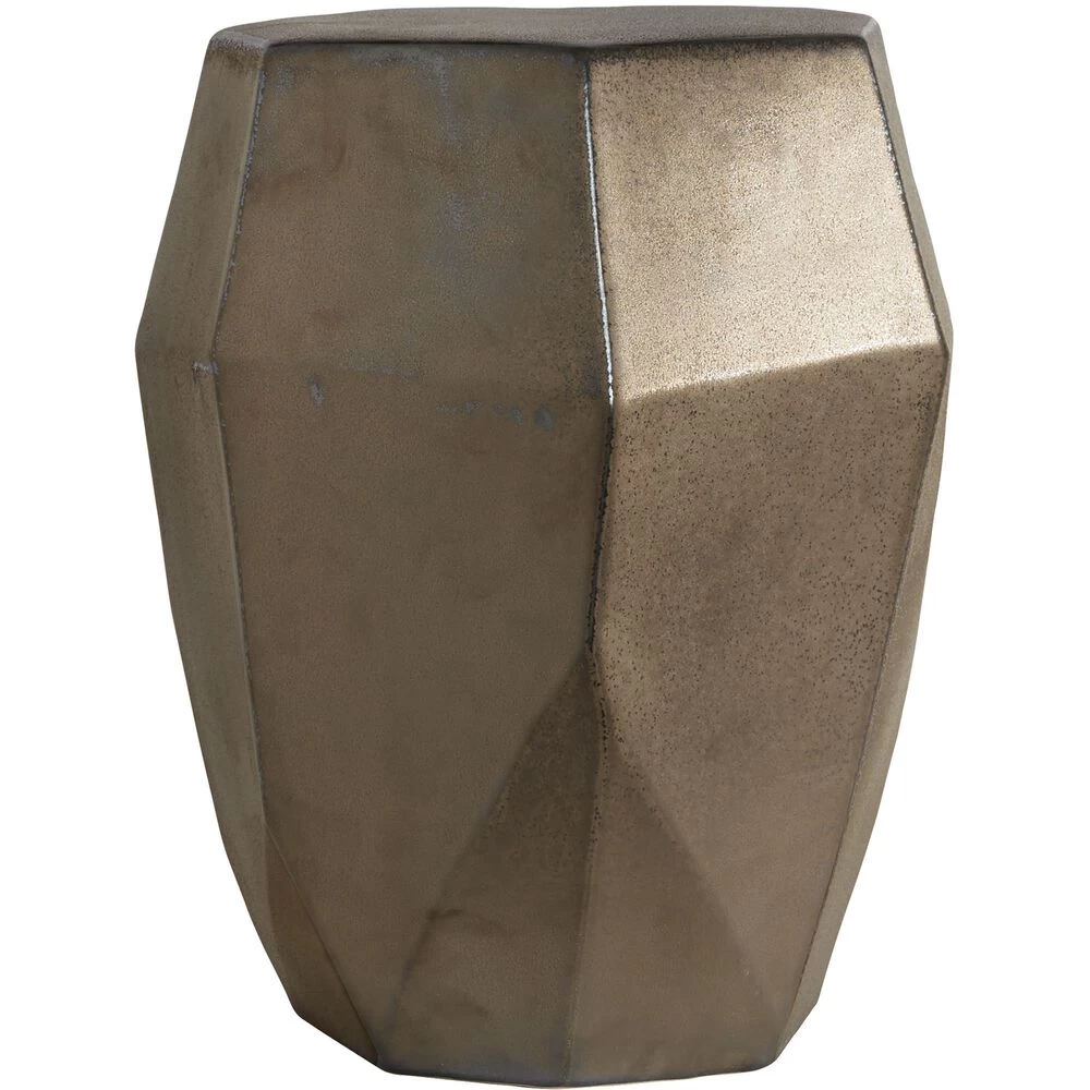 Maquette Garden 18 Inch Aged Golden Bronze Garden Stool - Image 3