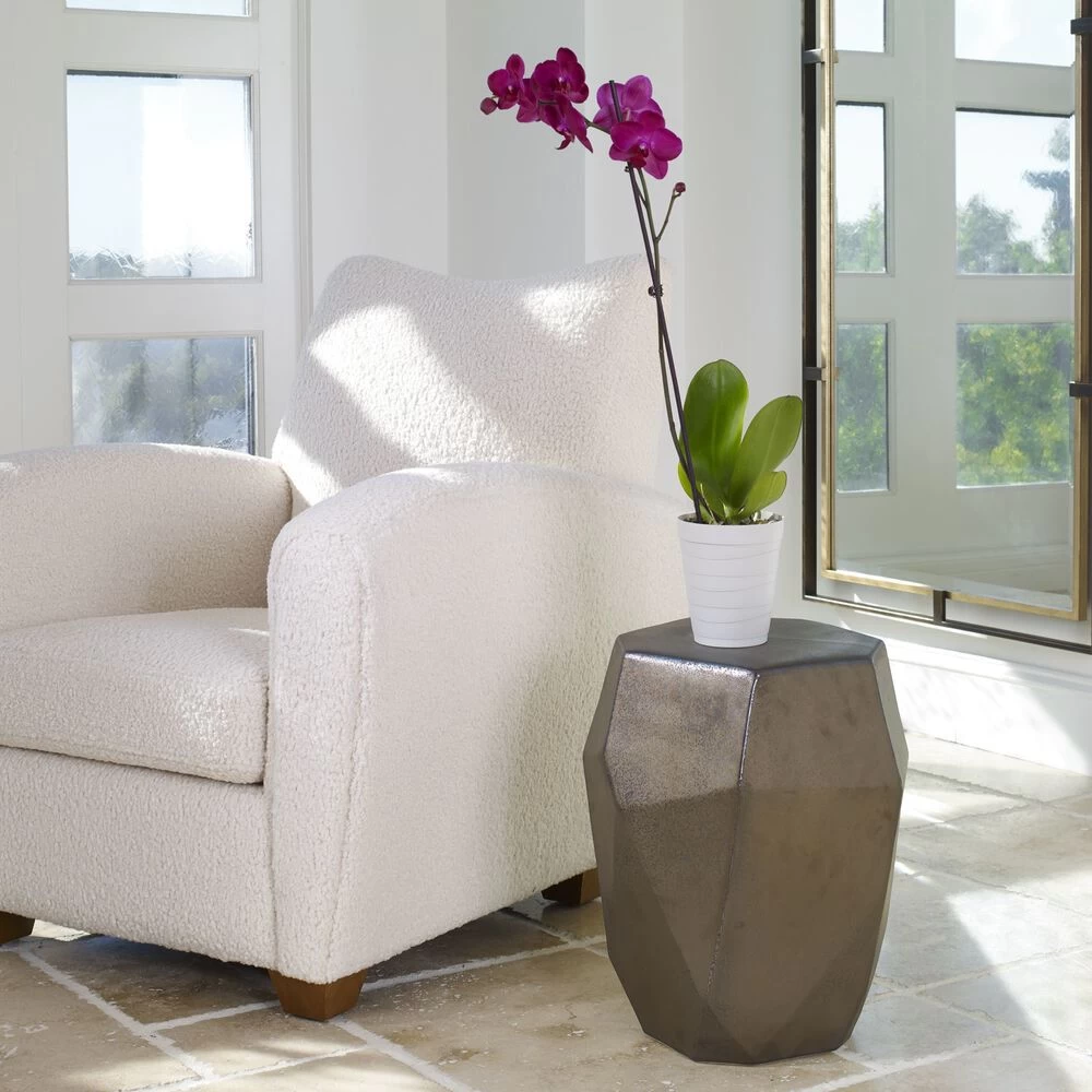 Maquette Garden 18 Inch Aged Golden Bronze Garden Stool - Image 4