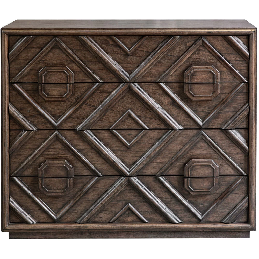 Mindra Deep Walnut Drawer Chest