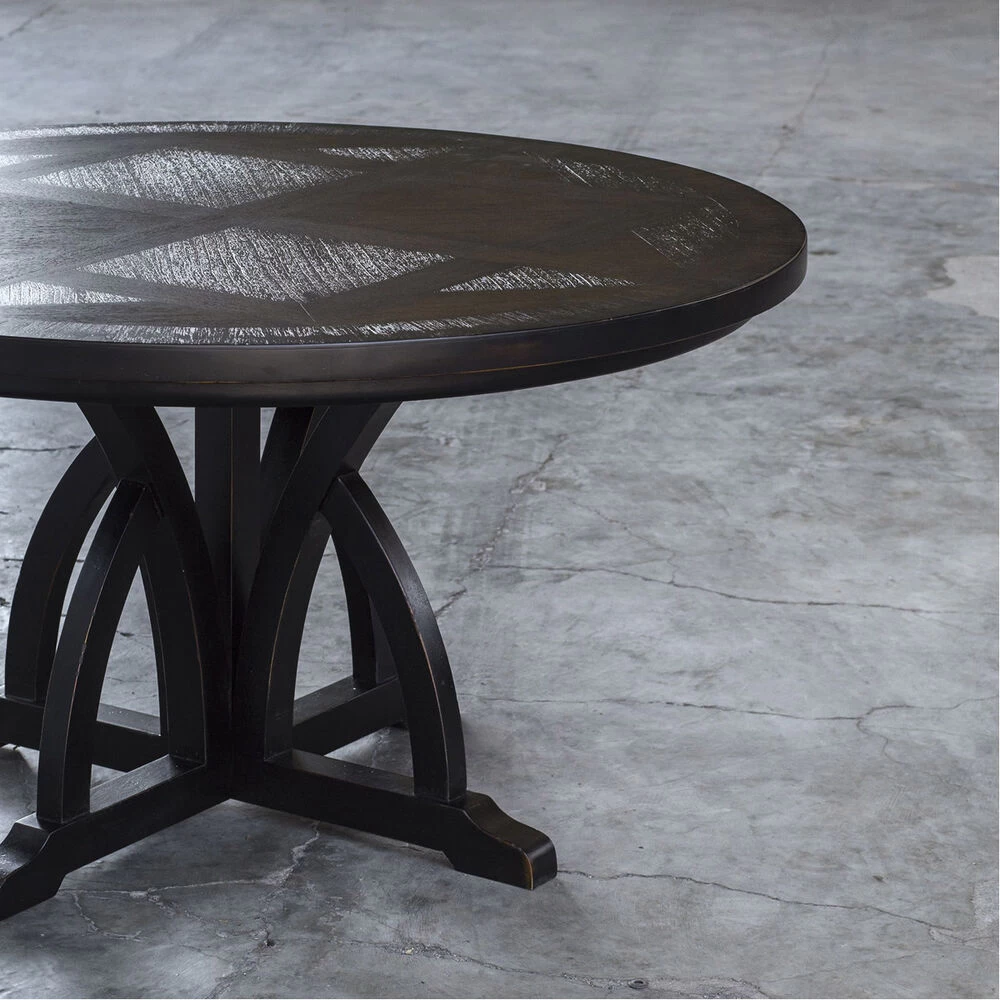 Maiva 56 X 30 Inch Black Dining Table - Image 4