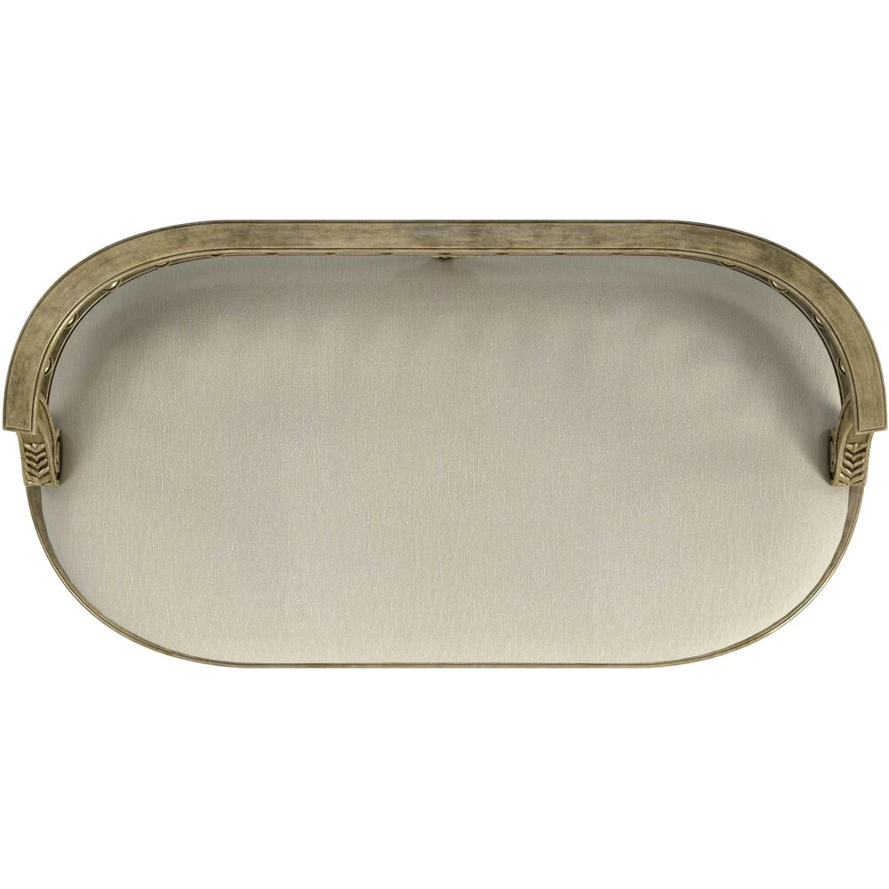 Hathaway 37" Upholstered Bench In Beige - Image 8