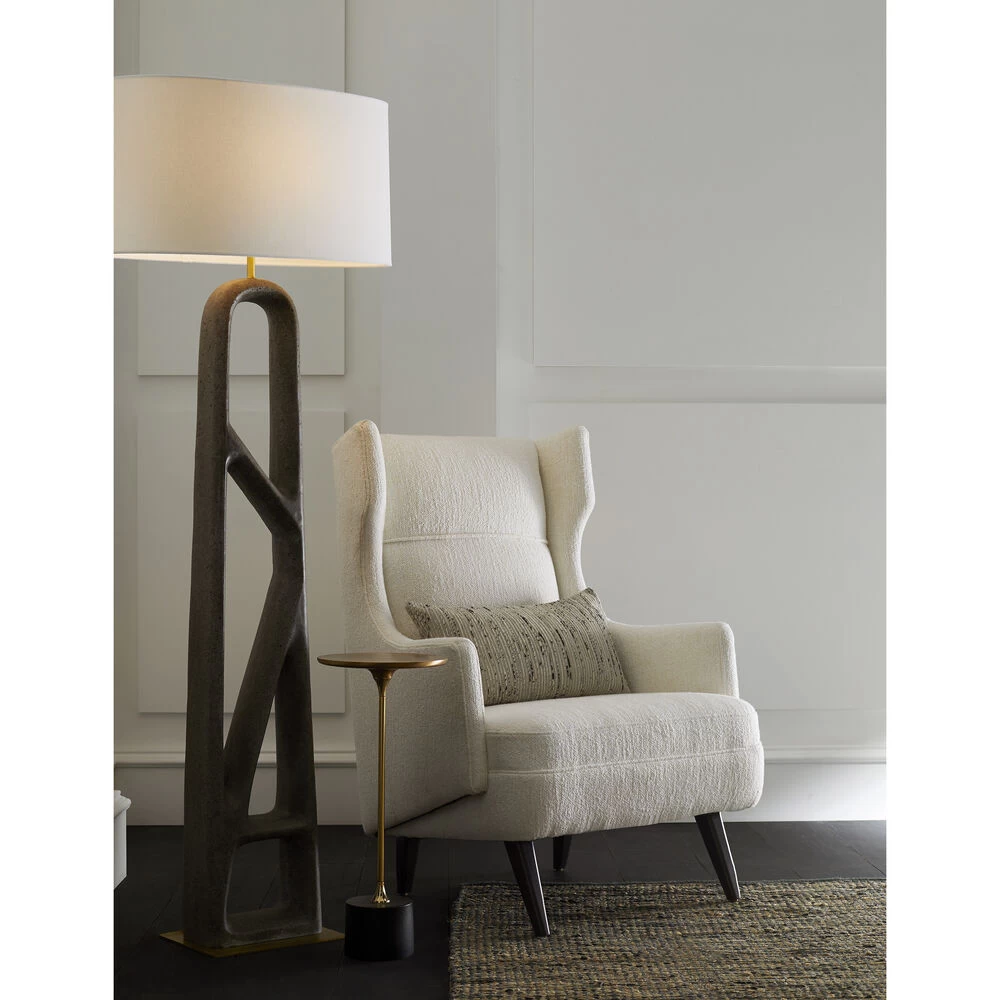 Fitz 10 Inch Antique Brass/Blackened Iron Side Table, Round - Image 6