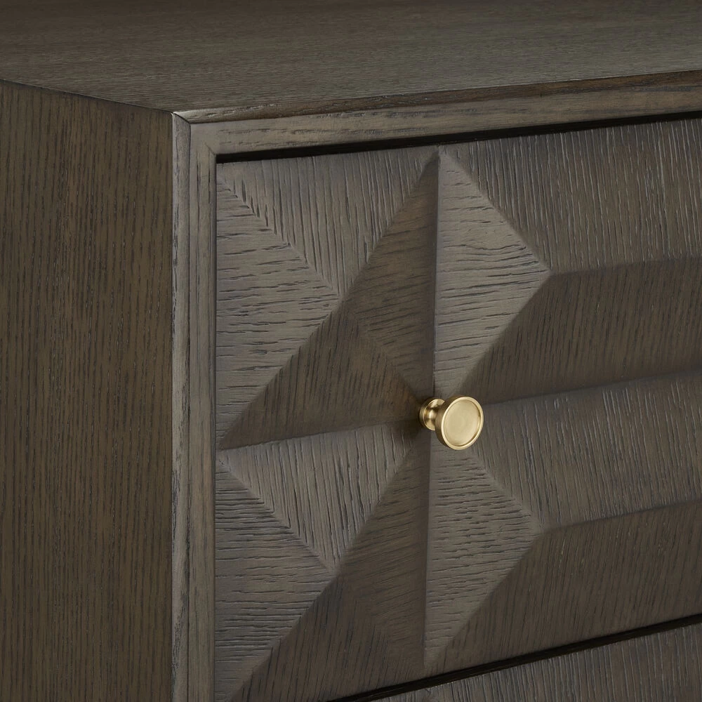 Kendall Dove Gray And Polished Brass Chest - Image 5