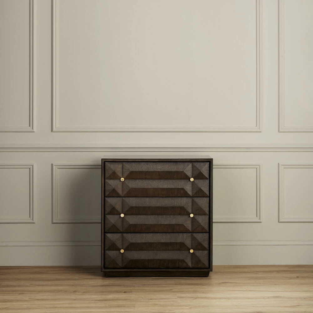 Kendall Dove Gray And Polished Brass Chest - Image 7
