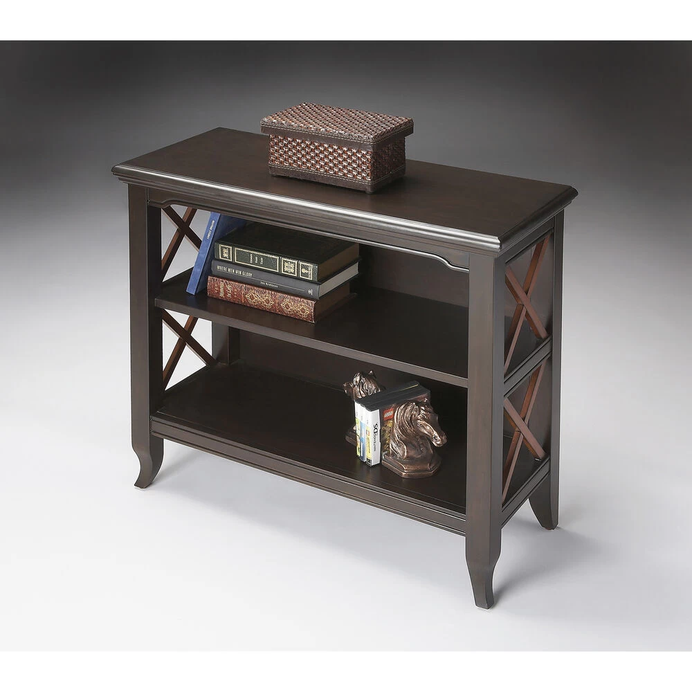 Butler Loft Newport Black & Cherry Transitional Cherry Bookcase - Image 2