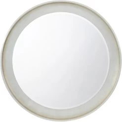 Theodore Alexander 54 X 54 Inch Silver Leaf Wall Mirror, Circular