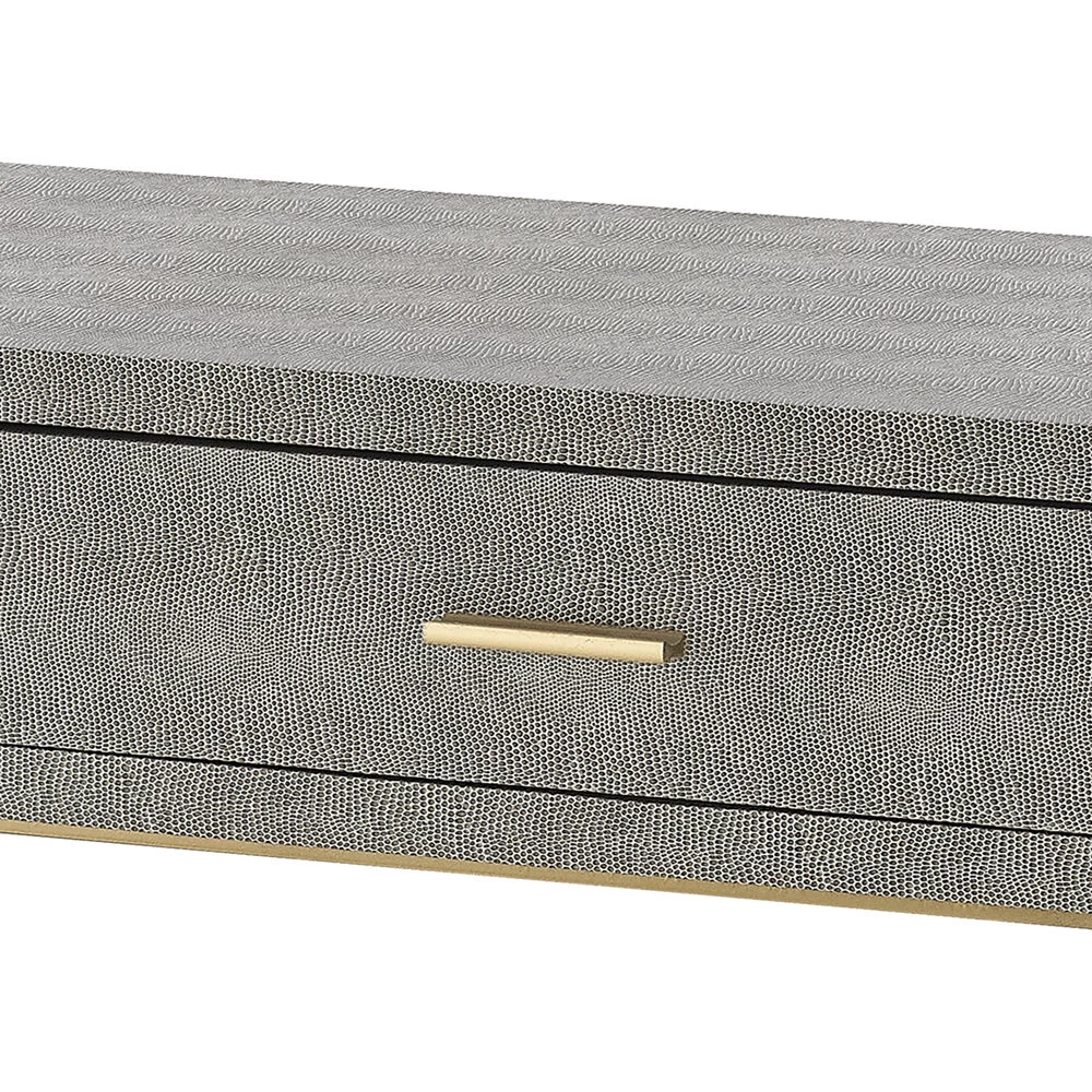 STERLING Sands Point 42 X 21 Inch Gray With Gold Desk, 2 Drawer - Image 6