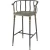 STERLING Yonkers 31 Inch Galvanized Bar Stool