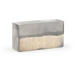 Chelsea House Zinc/Rusticated Whtie Planter, Large