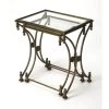 Metalworks Beverly 26 X 24 Inch Antique Gold Nesting Table
