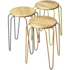 Easton Wood & Iron 19 Inch Industrial Chic Barstool