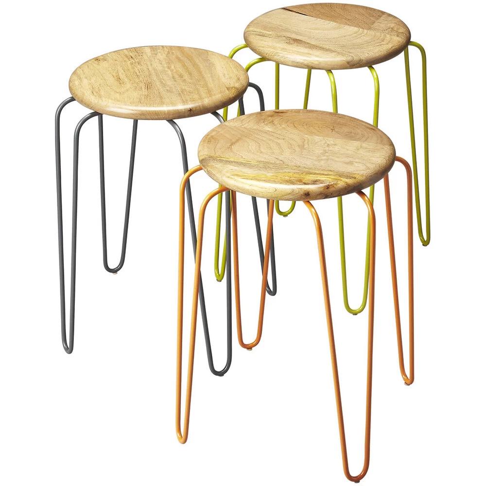 Easton Wood & Iron 19 Inch Industrial Chic Barstool