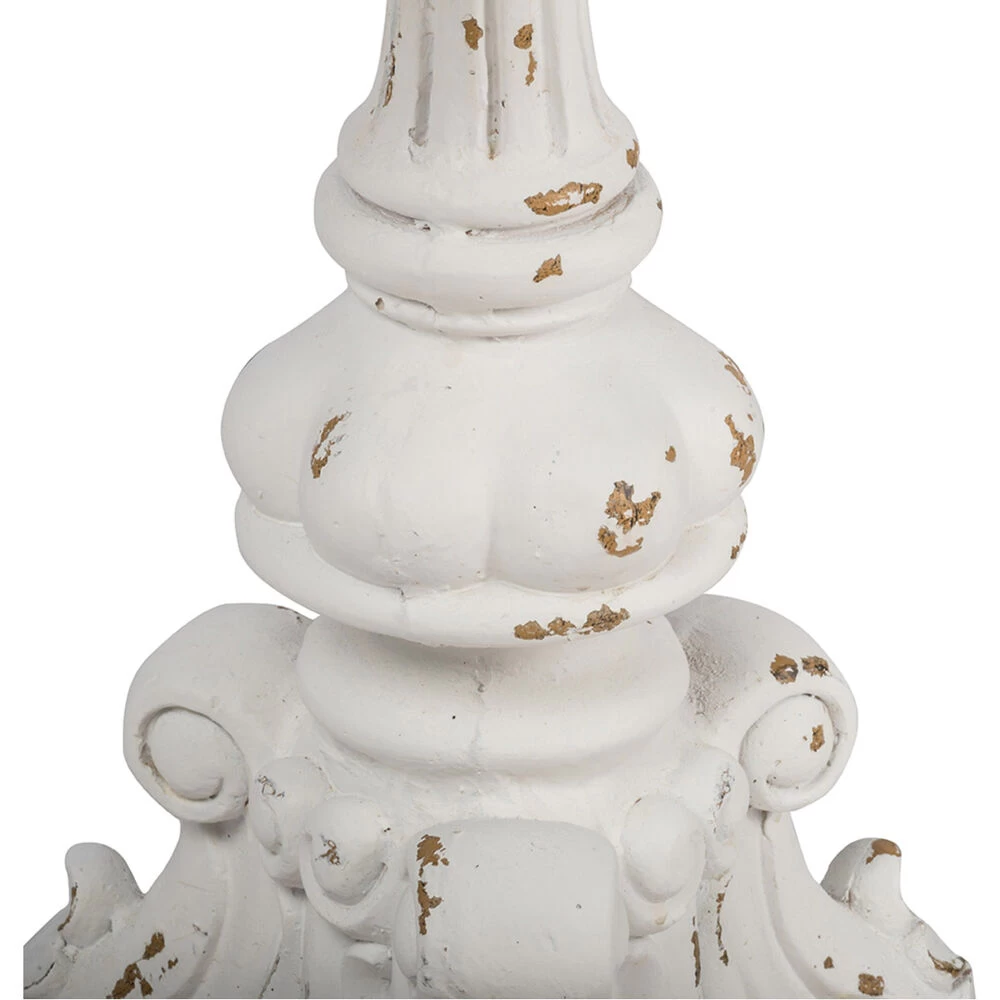 Signature 22 Inch Antique White Side Table - Image 3