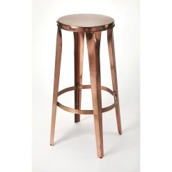 Industrial Chic Ulrich Copper Backless 30 Inch Copper Barstool