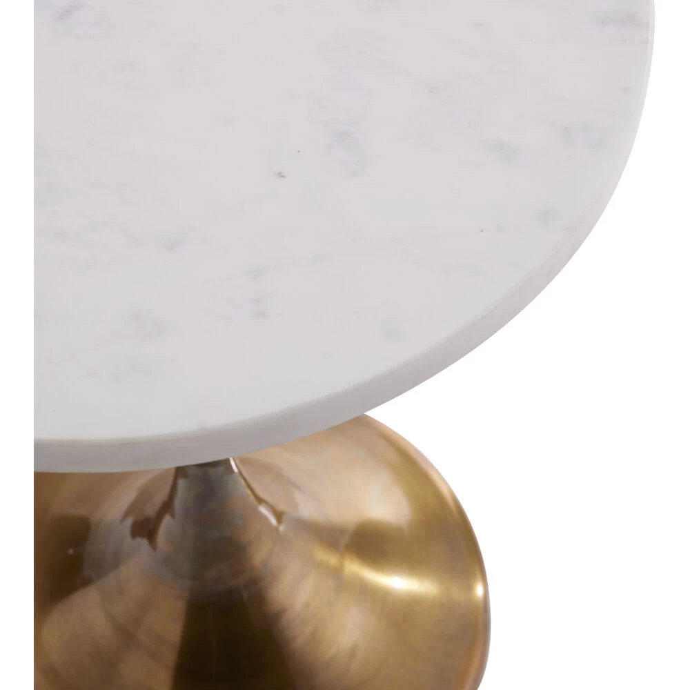 Irving 16 Inch White Accent Table - Image 4