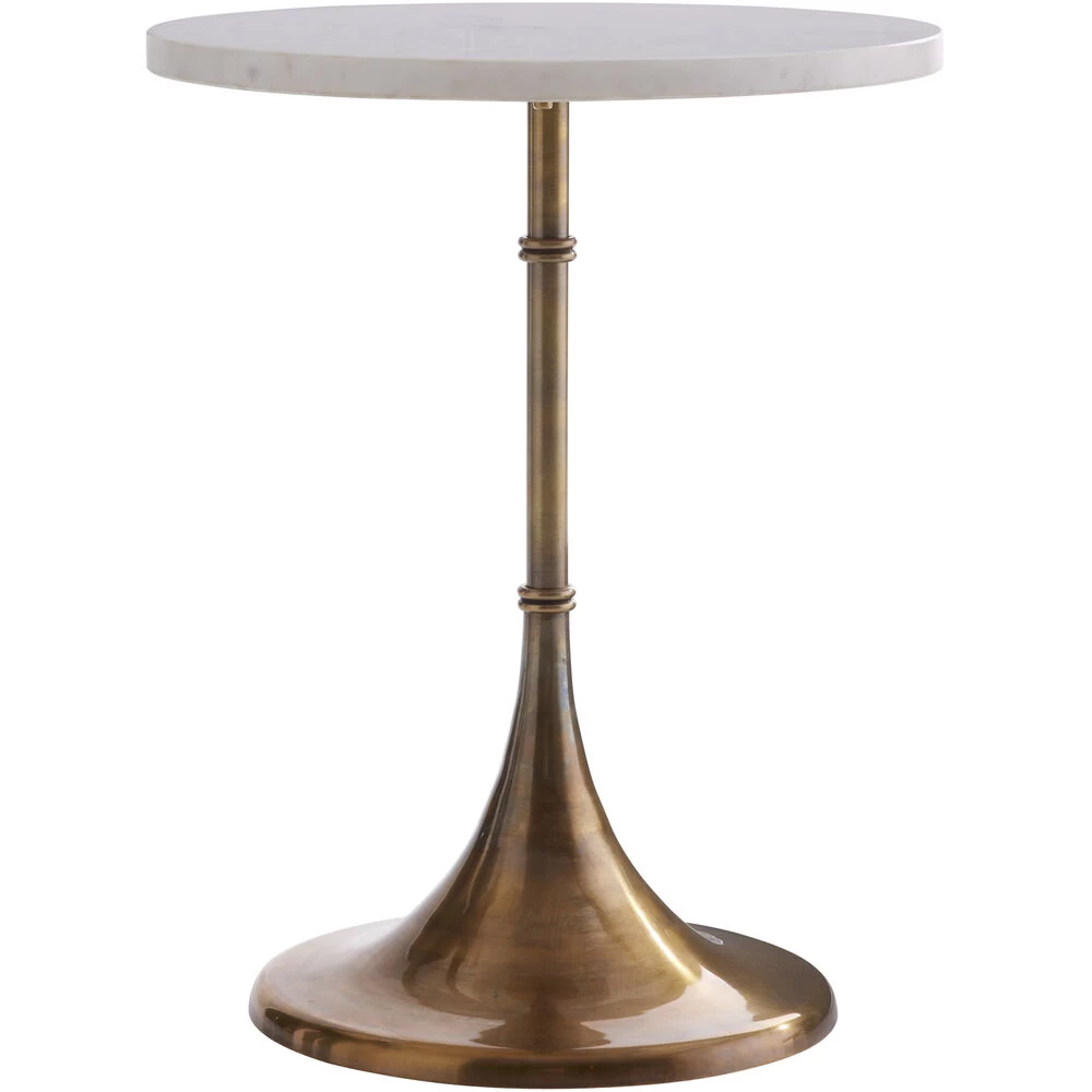 Irving 16 Inch White Accent Table