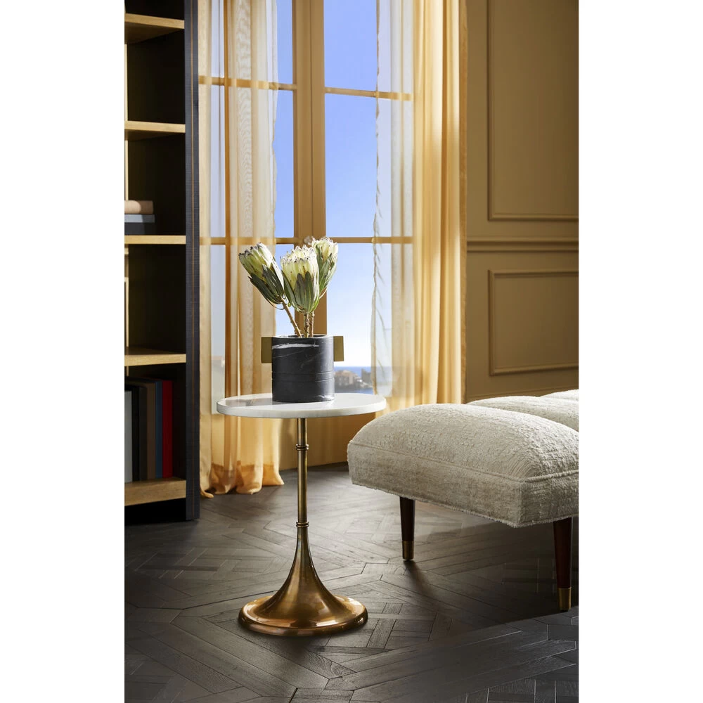 Irving 16 Inch White Accent Table - Image 6