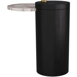 Rowan 20 X 18 Inch Ebony Accent Table