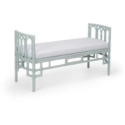 Wildwood Yarmouth Blue/White Woven Bench