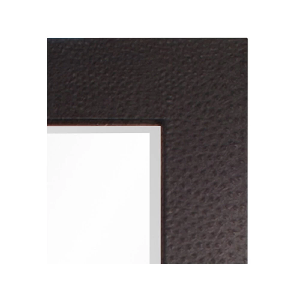 Wilde 84 X 48 Inch Ostrich Textured Faux Leather Floor Mirror - Image 3