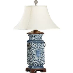 Wildwood 30 Inch 100 Watt Hand Painted Table Lamp Portable Light