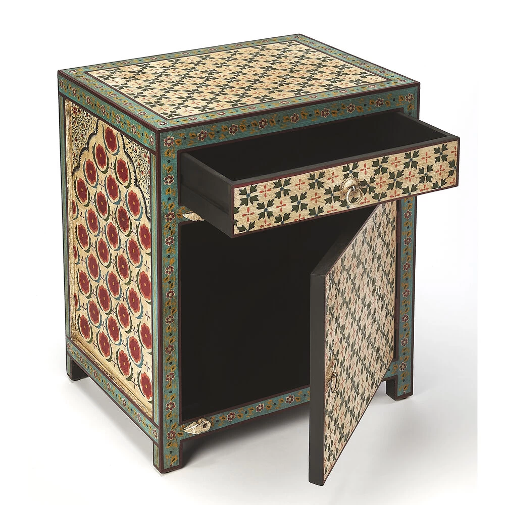 Perna Hand Painted Artifacts Chest/Cabinet - Image 2