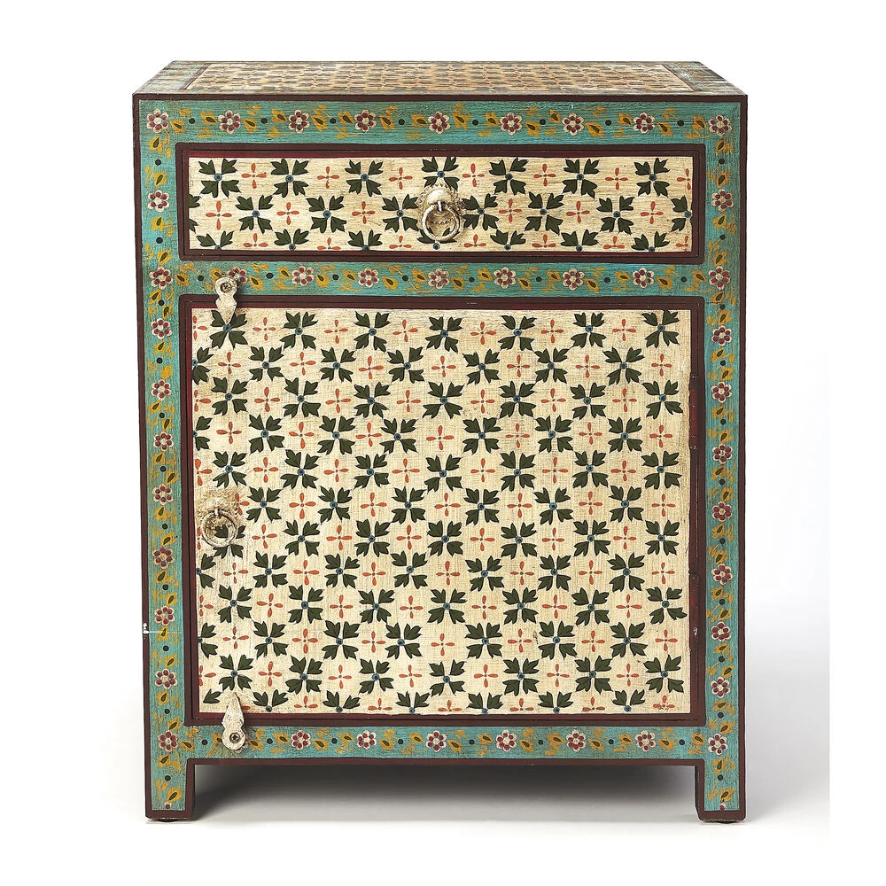 Perna Hand Painted Artifacts Chest/Cabinet - Image 3