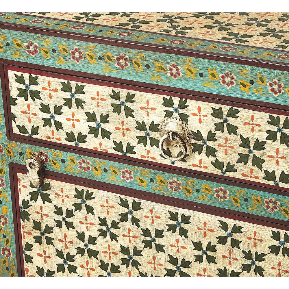 Perna Hand Painted Artifacts Chest/Cabinet - Image 7